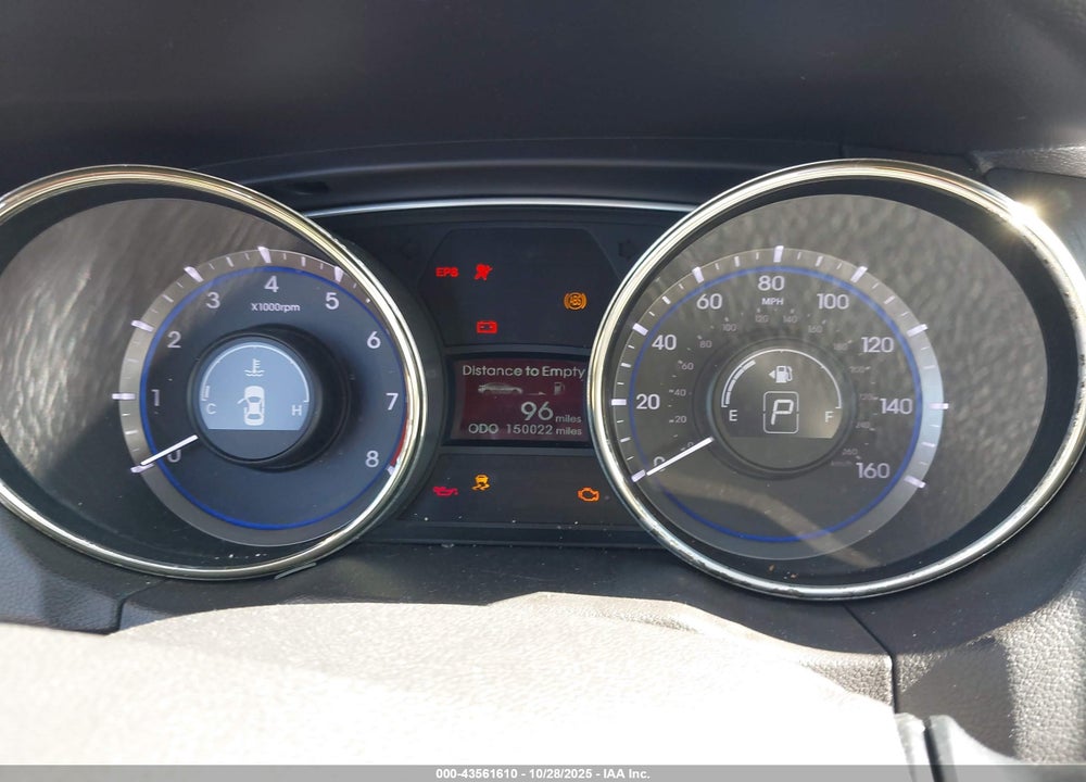 2011 HYUNDAI SONATA VIN: 5NPEB4AC9BH085832