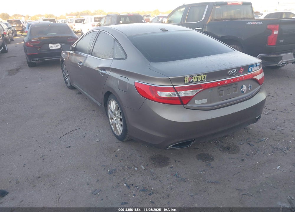 2013 HYUNDAI AZERA VIN: KMHFG4JG8DA256570
