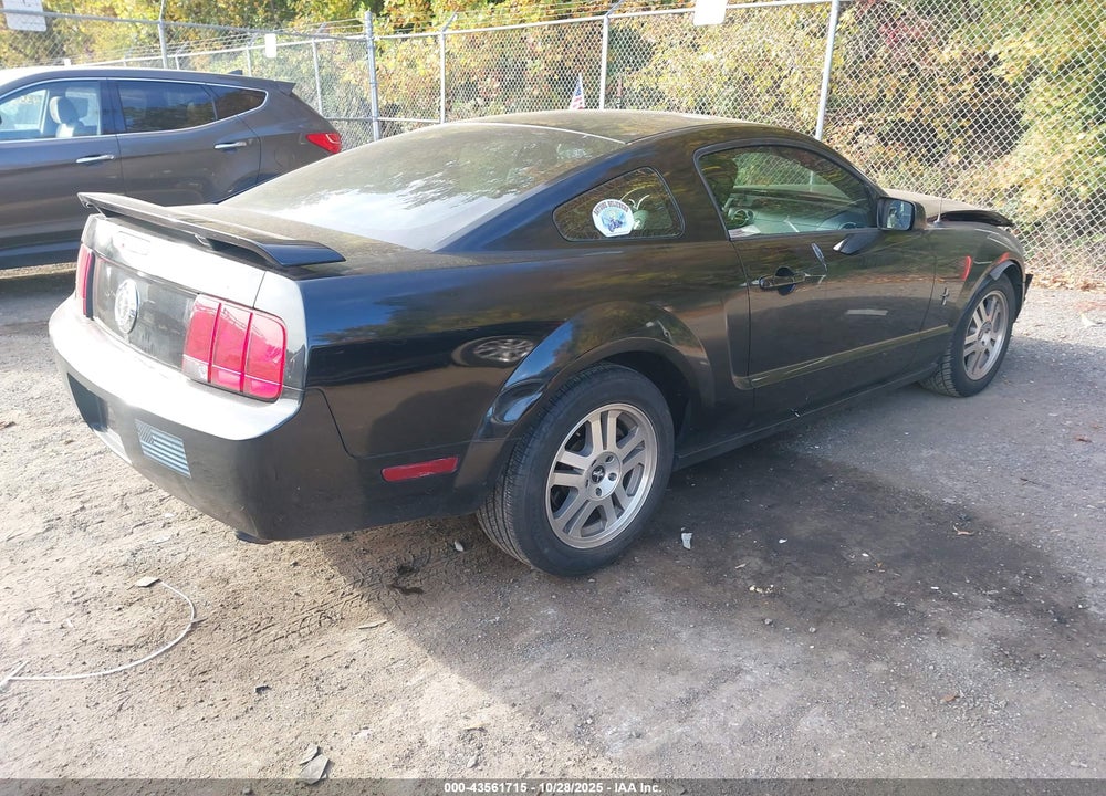 2006 FORD MUSTANG V6 VIN: 1ZVHT80N865119329