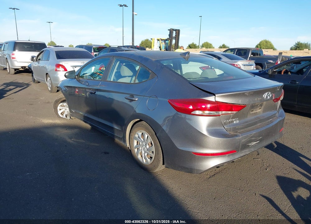 2017 HYUNDAI ELANTRA SE VIN: KMHD74LF6HU152515