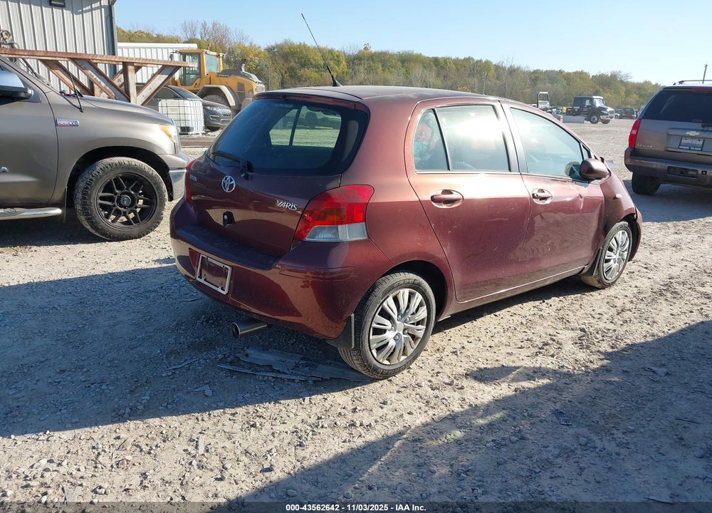 2009 TOYOTA YARIS VIN: JTDKT903395250055