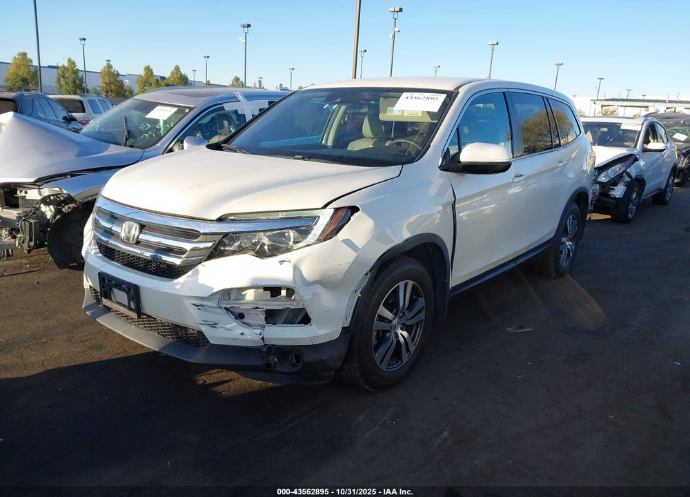 2016 HONDA PILOT EX VIN: 5FNYF5H46GB024143