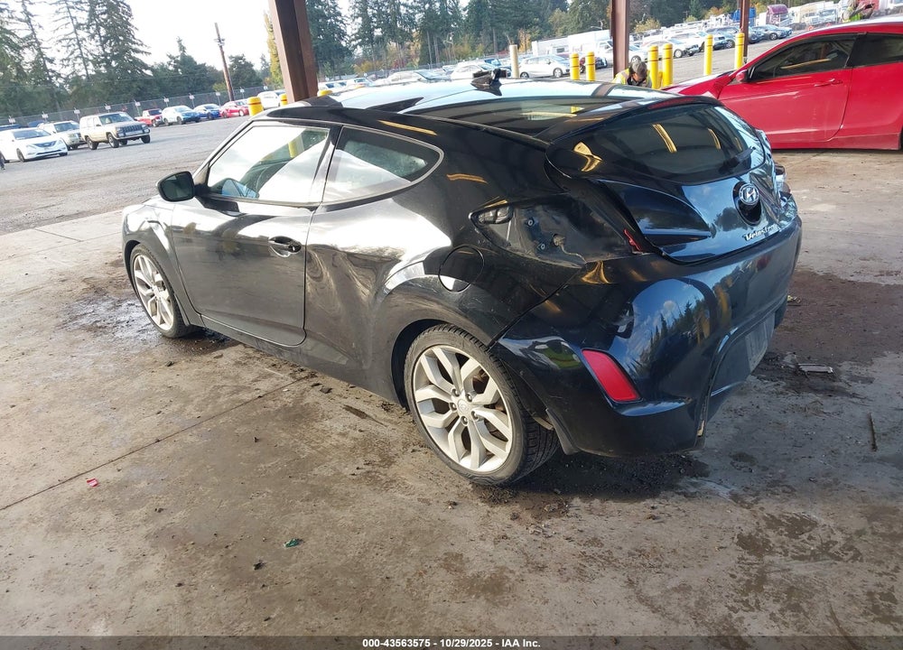 2013 HYUNDAI VELOSTER BASE W/BLACK VIN: KMHTC6ADXDU138664
