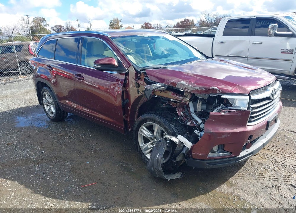 2015 TOYOTA HIGHLANDER LIMITED V6 VIN: 5TDDKRFH8FS202992