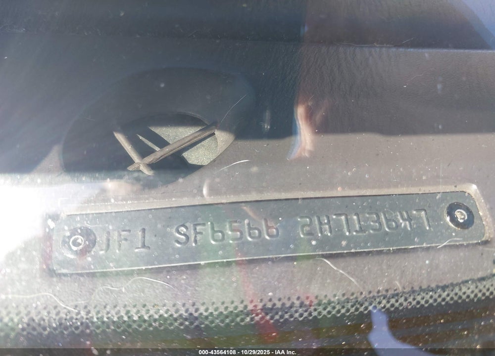2002 SUBARU FORESTER S VIN: JF1SF65662H713647