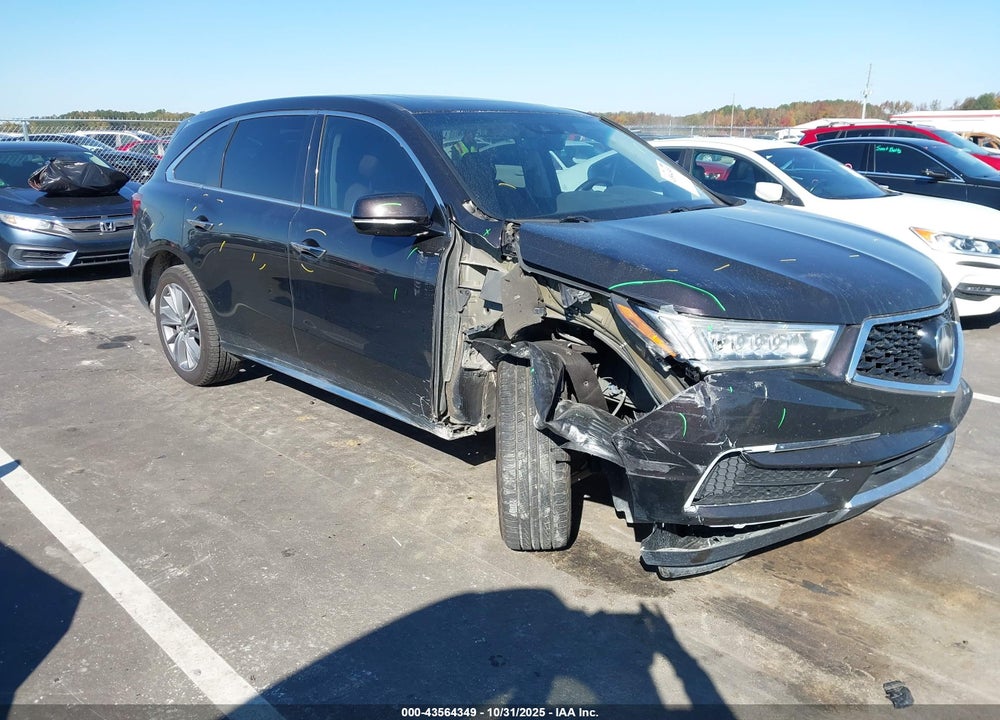 2017 ACURA MDX TECHNOLOGY PACKAGE VIN: 5FRYD4H50HB043151