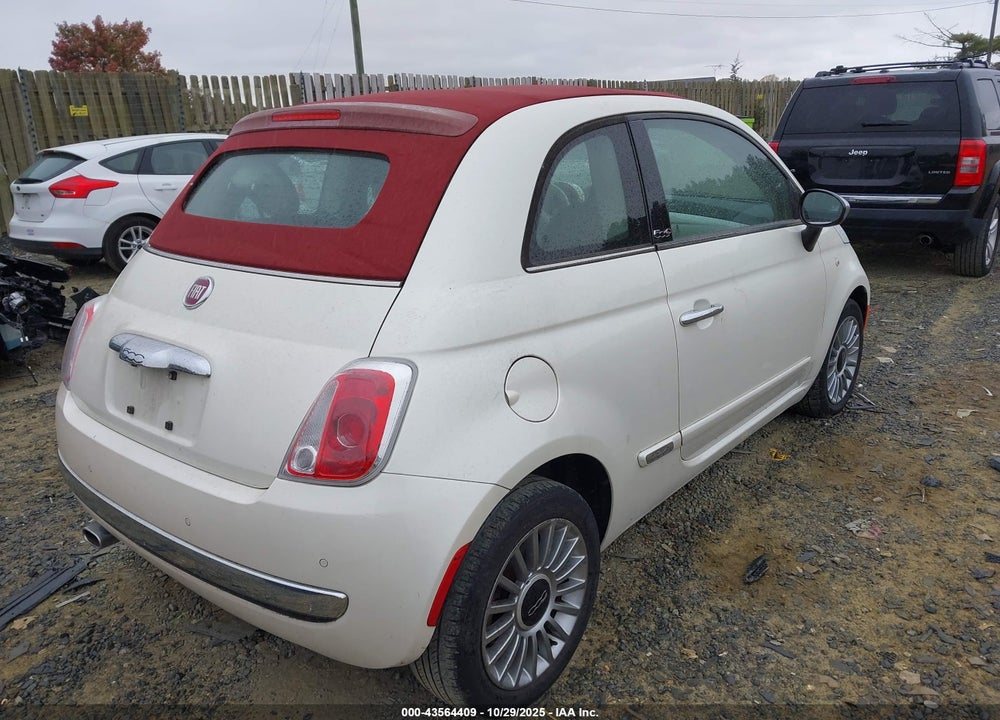 2012 FIAT 500C VIN: 3C3CFFER2CT360730