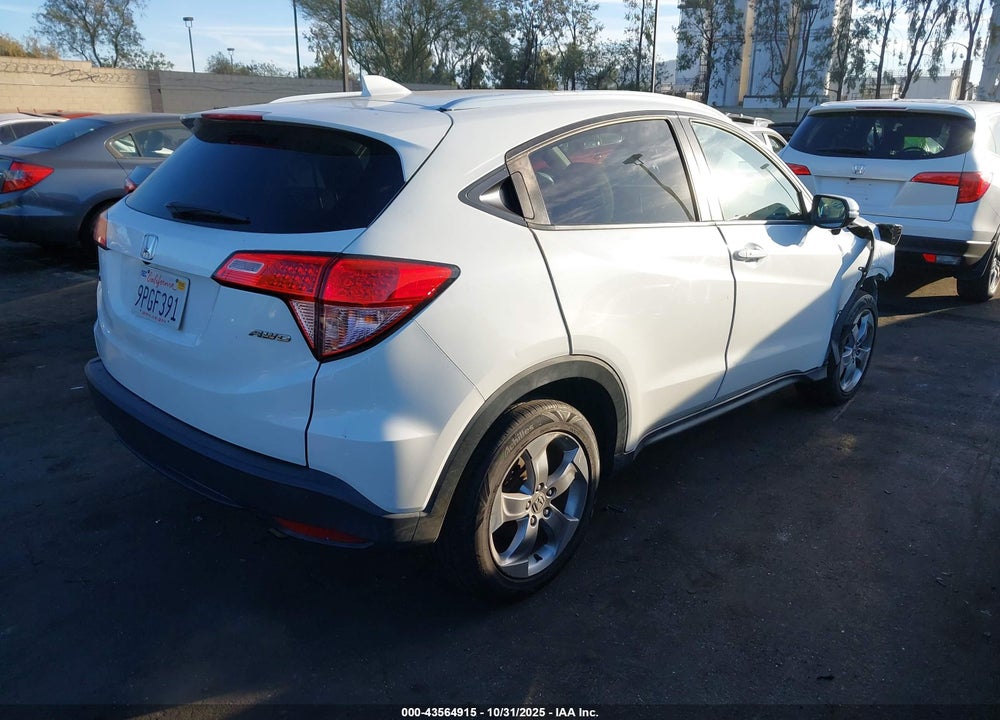 2016 HONDA HR-V EX-L VIN: 3CZRU6H7XGM769705