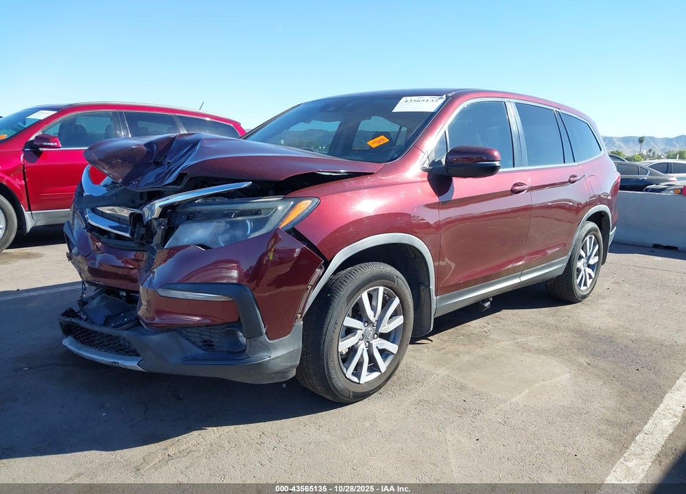 2019 HONDA PILOT EX VIN: 5FNYF5H36KB045672