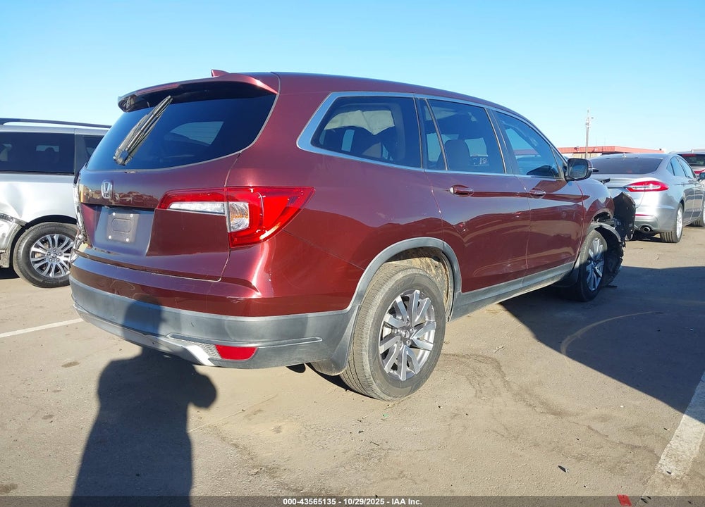 2019 HONDA PILOT EX VIN: 5FNYF5H36KB045672