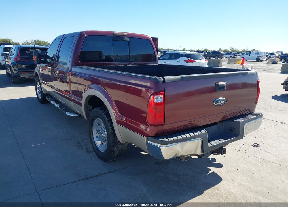 2008 FORD F-250 LARIAT VIN: 1FTSW20R08ED25618