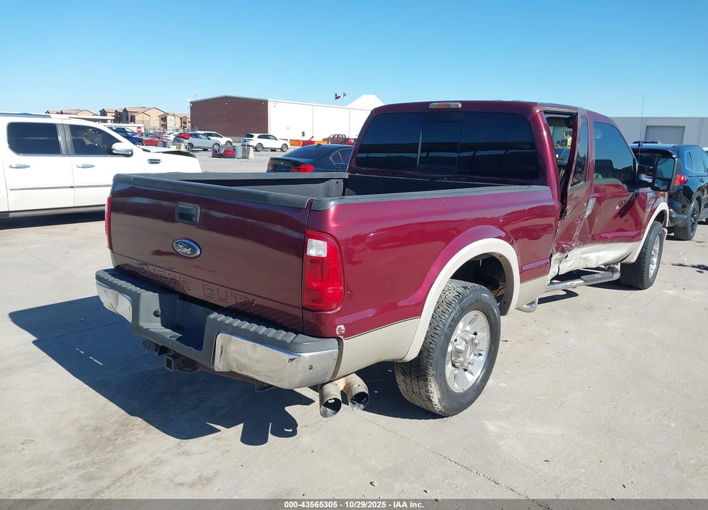 2008 FORD F-250 LARIAT VIN: 1FTSW20R08ED25618