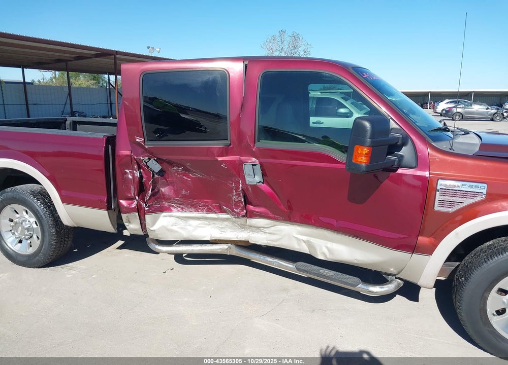 2008 FORD F-250 LARIAT VIN: 1FTSW20R08ED25618