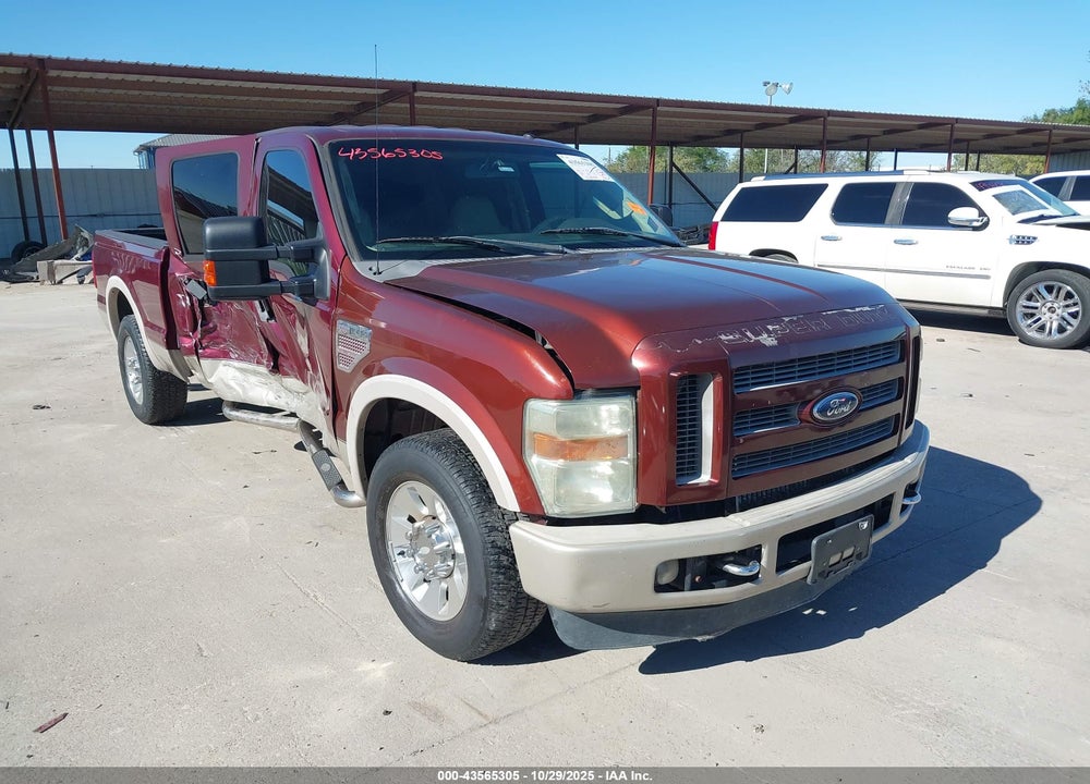 2008 FORD F-250 LARIAT VIN: 1FTSW20R08ED25618