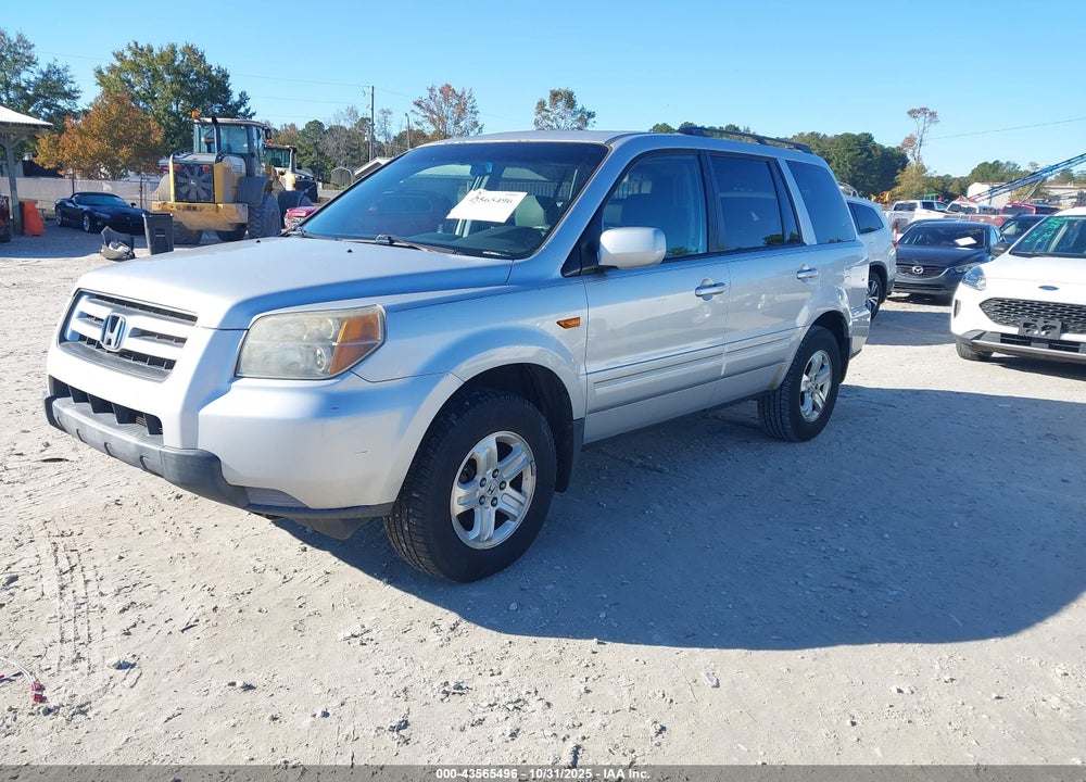 2008 HONDA PILOT VP VIN: 5FNYF18298B000587