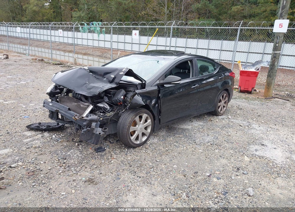 2012 HYUNDAI ELANTRA LIMITED VIN: 5NPDH4AE5CH098218
