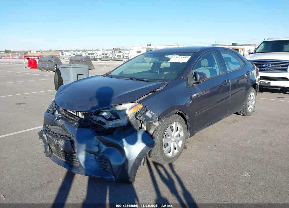 2016 TOYOTA COROLLA LE VIN: 5YFBURHE2GP447527