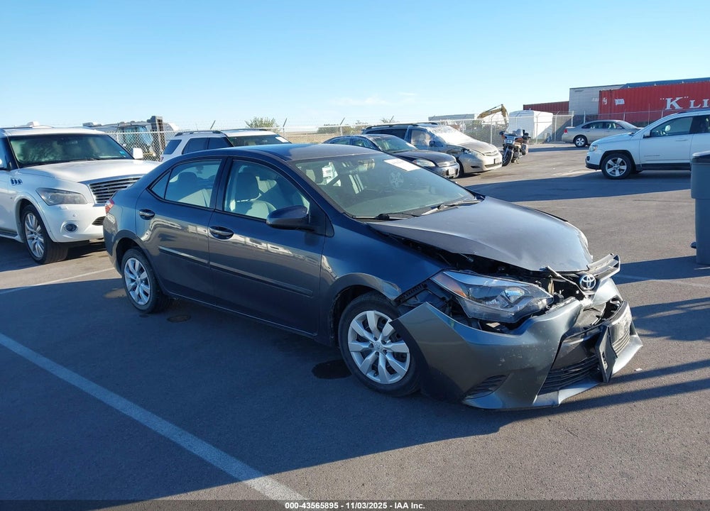 2016 TOYOTA COROLLA LE VIN: 5YFBURHE2GP447527