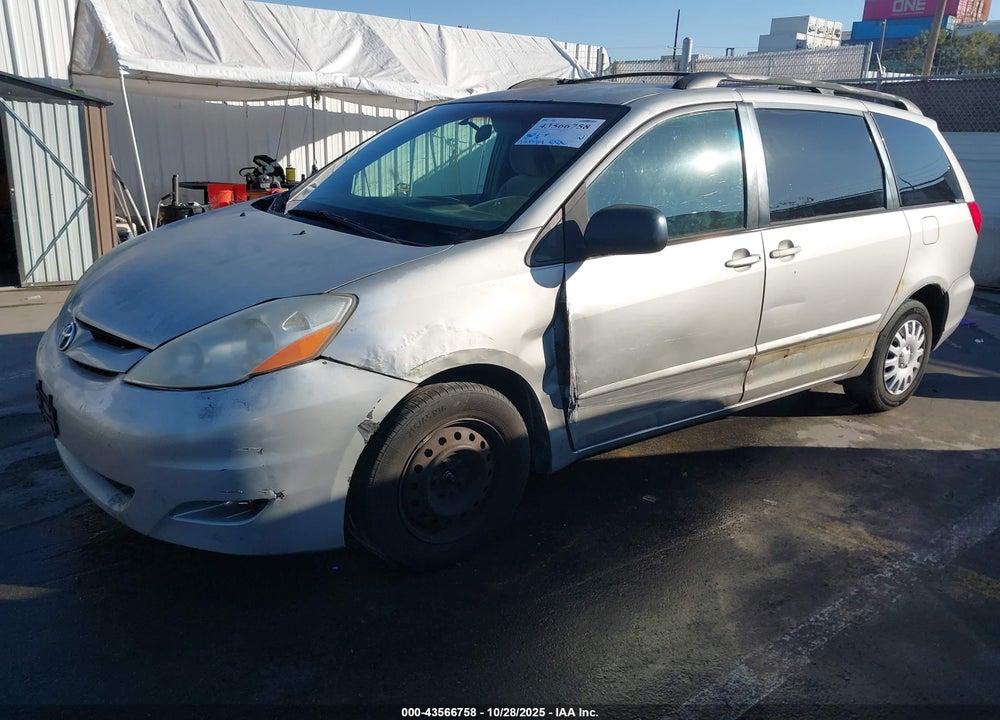 2007 TOYOTA SIENNA LE VIN: 5TDZK23C47S008287