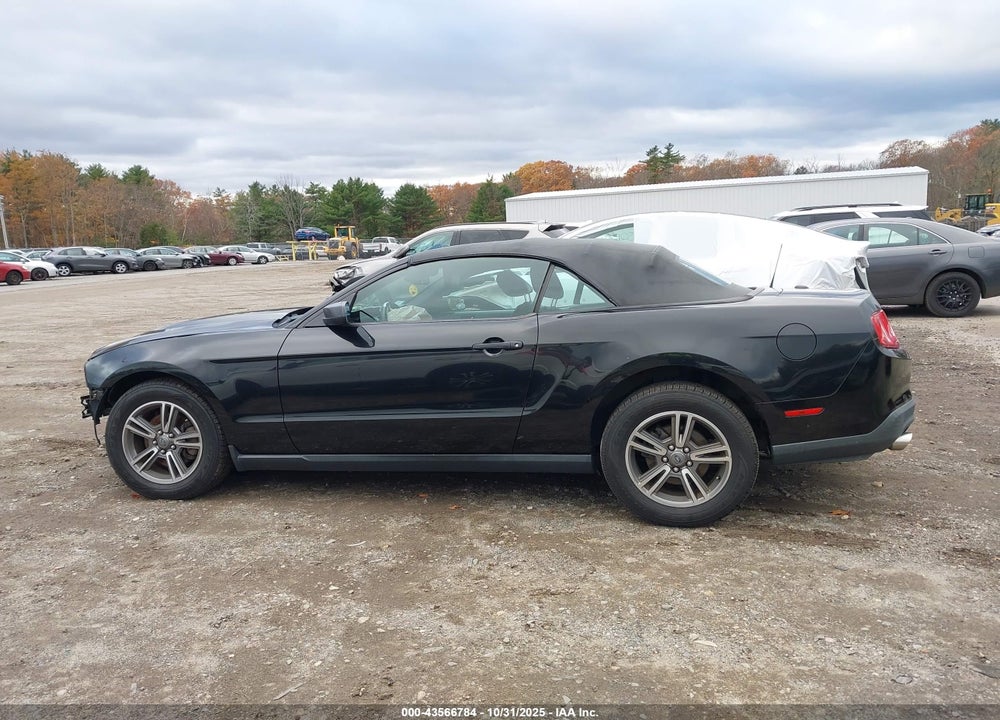2012 FORD MUSTANG V6 PREMIUM VIN: 1ZVBP8EM7C5222327