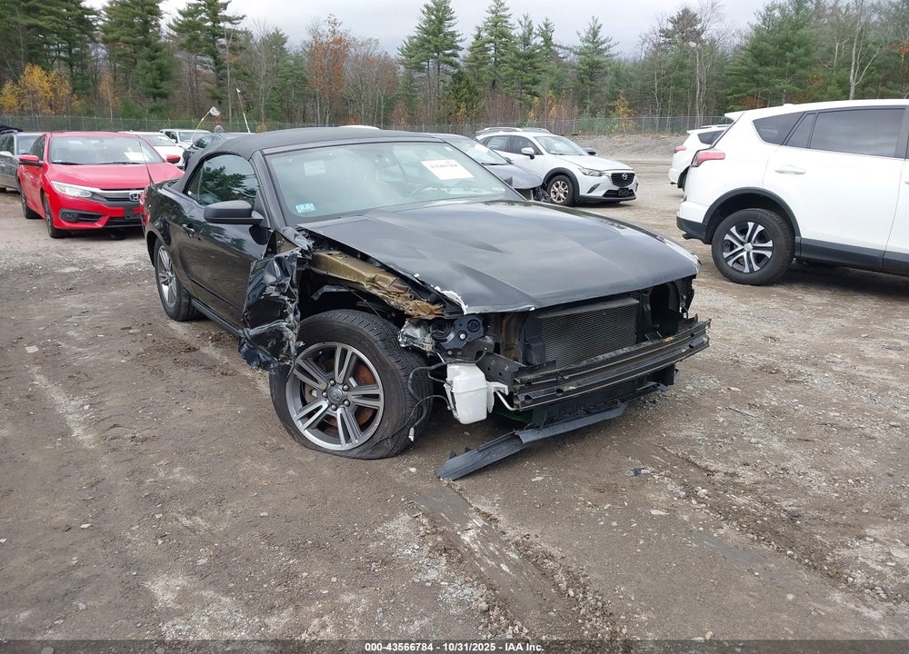 2012 FORD MUSTANG V6 PREMIUM VIN: 1ZVBP8EM7C5222327