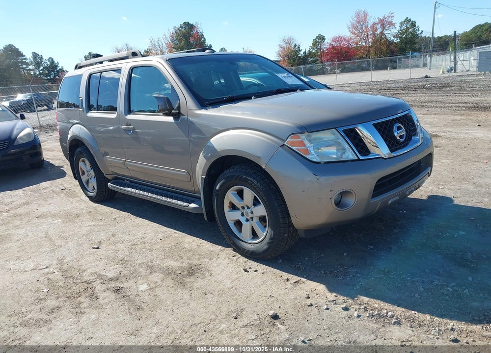 2008 NISSAN PATHFINDER S/LE/SE VIN: 5N1AR18UX8C626619