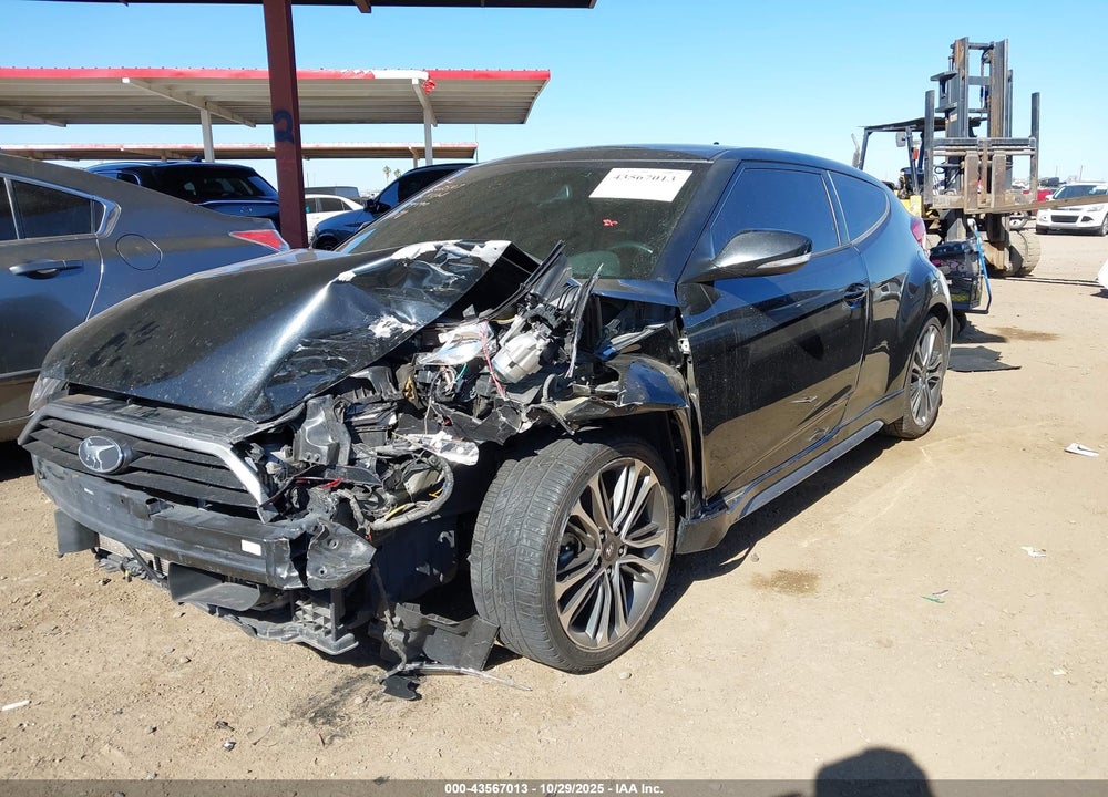 2017 HYUNDAI VELOSTER TURBO VIN: KMHTC6AE8HU314478