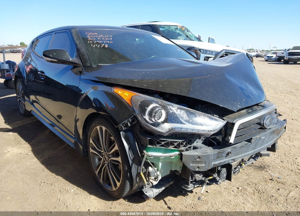2017 HYUNDAI VELOSTER TURBO VIN: KMHTC6AE8HU314478