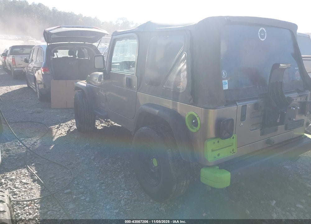 2005 JEEP WRANGLER X VIN: 1J4FA39S95P387816
