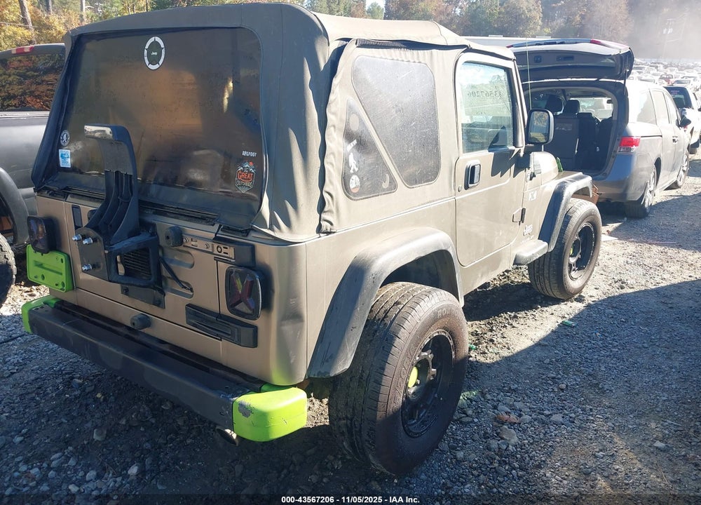 2005 JEEP WRANGLER X VIN: 1J4FA39S95P387816