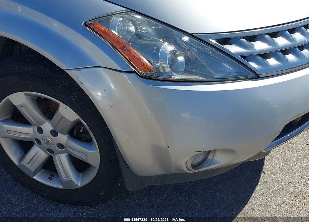 2007 NISSAN MURANO SL VIN: JN8AZ08W27W620797