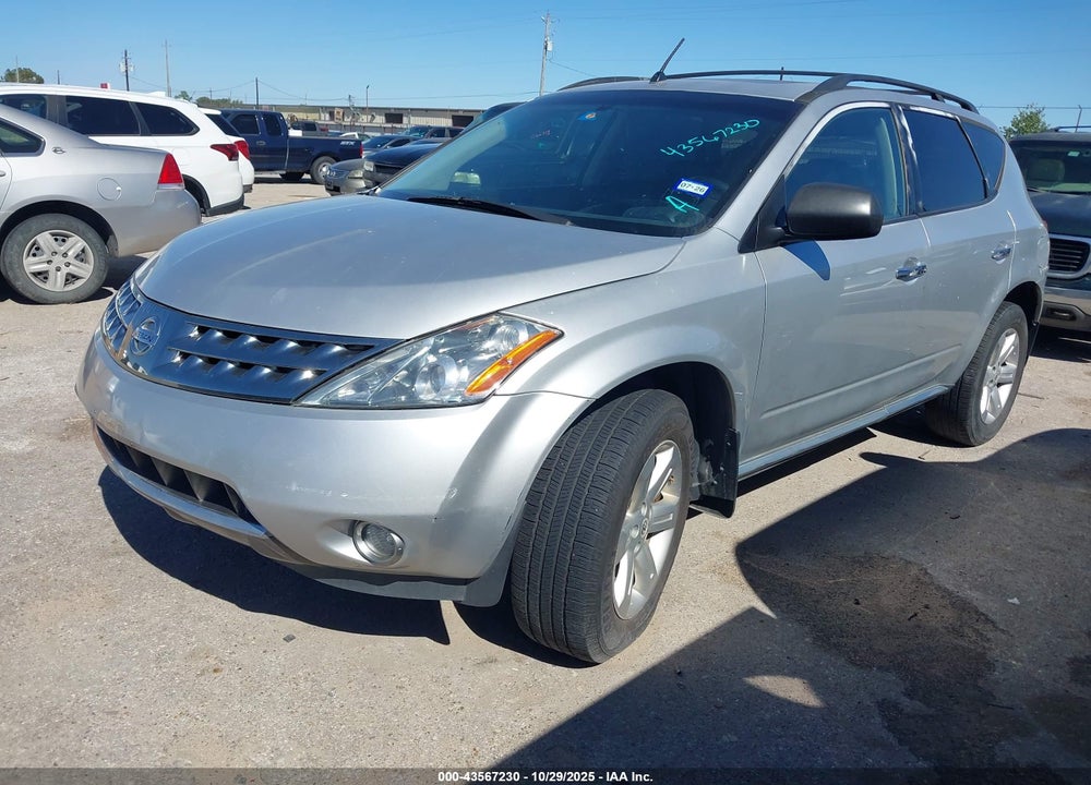 2007 NISSAN MURANO SL VIN: JN8AZ08W27W620797