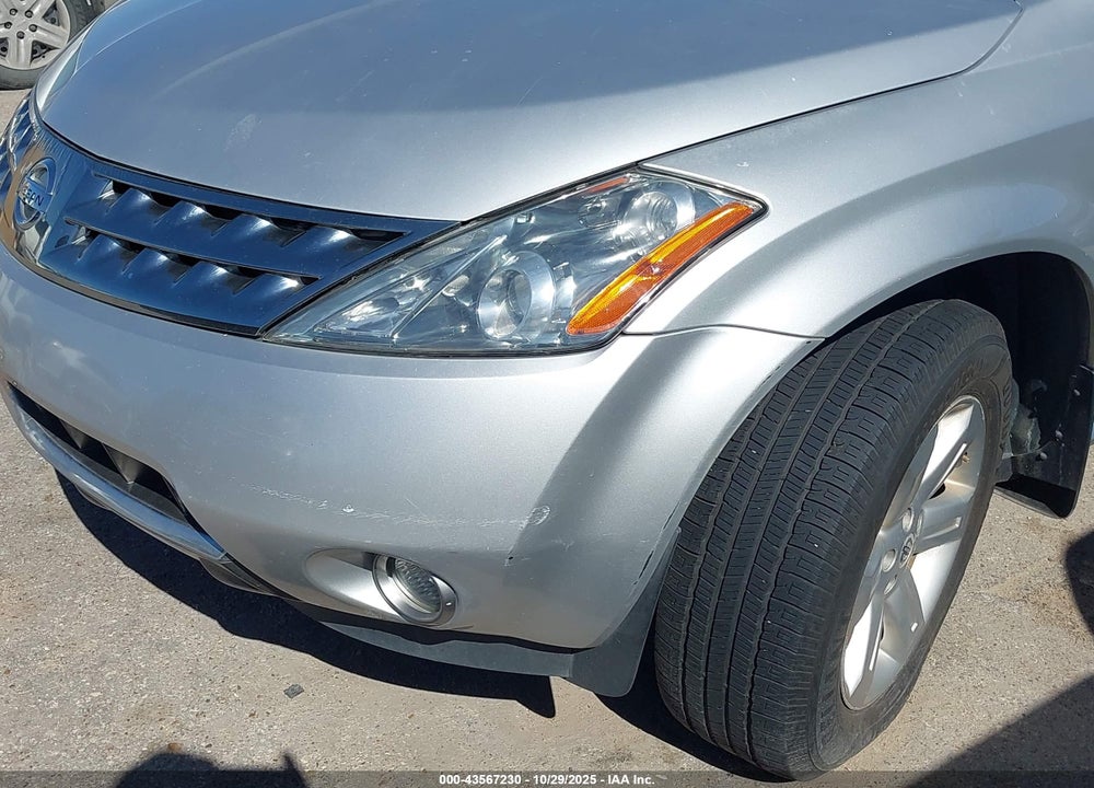 2007 NISSAN MURANO SL VIN: JN8AZ08W27W620797