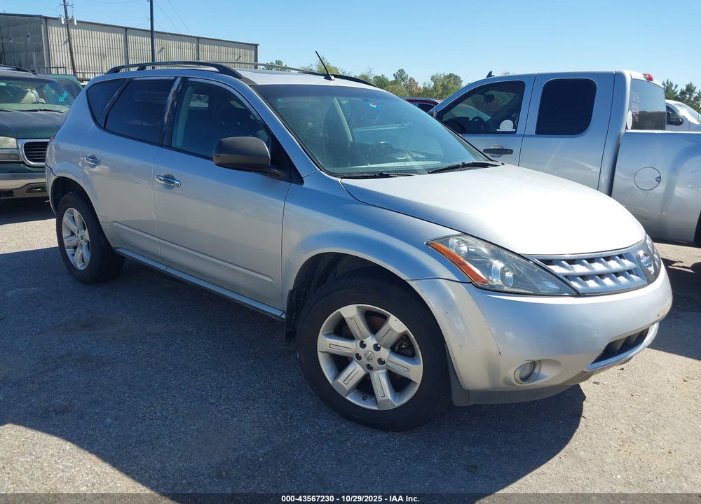 2007 NISSAN MURANO SL VIN: JN8AZ08W27W620797