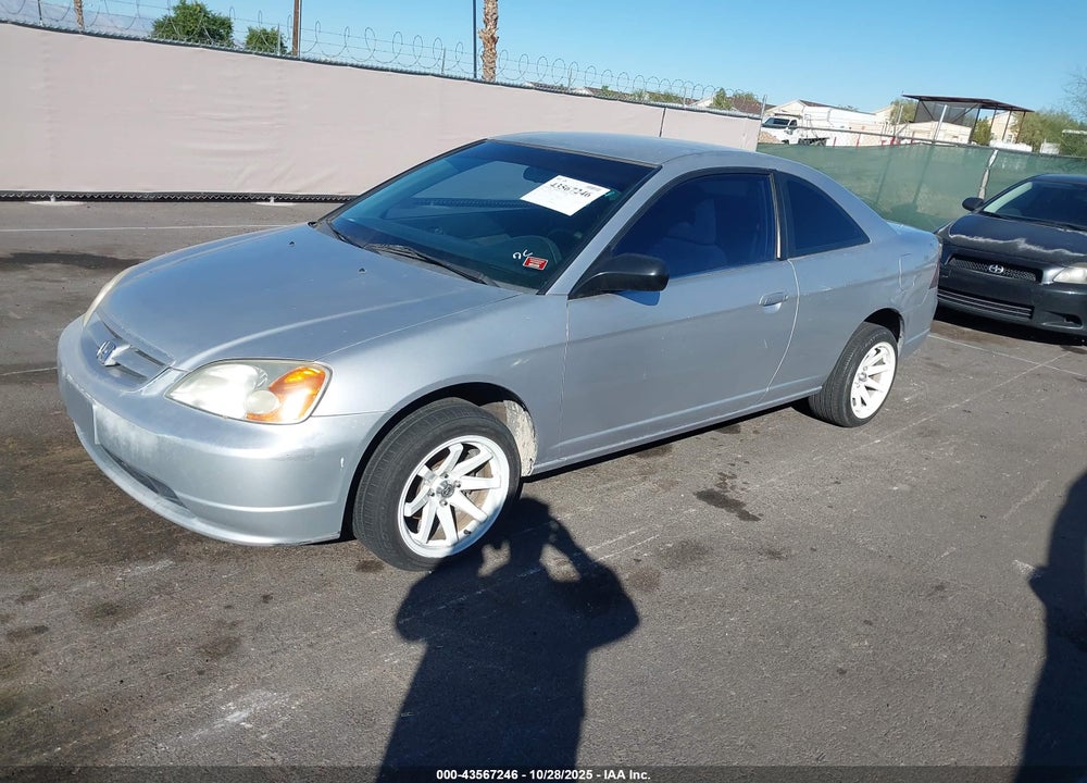 2002 HONDA CIVIC LX VIN: 1HGEM22592L024251