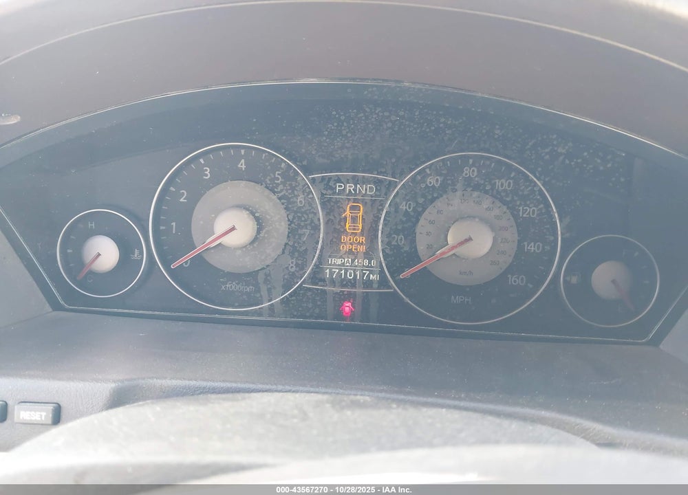2008 KIA AMANTI VIN: KNALD125285151434