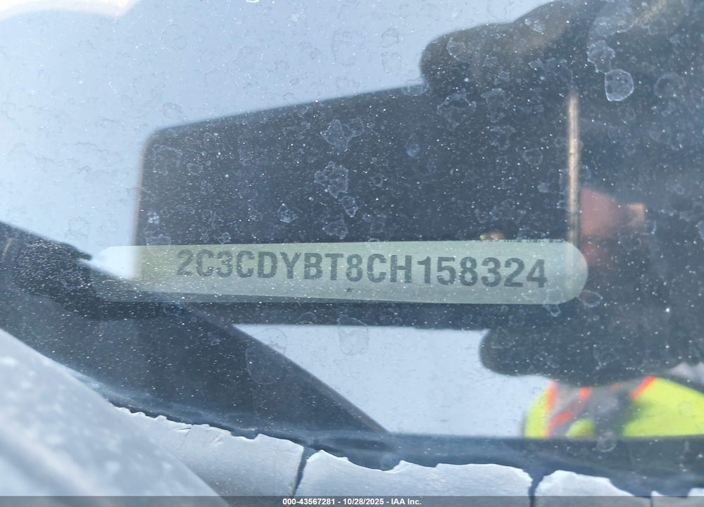 2012 DODGE CHALLENGER VIN: 2C3CDYBT8CH158324