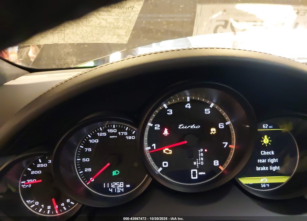 2013 PORSCHE CAYENNE TURBO VIN: WP1AC2A26DLA92659