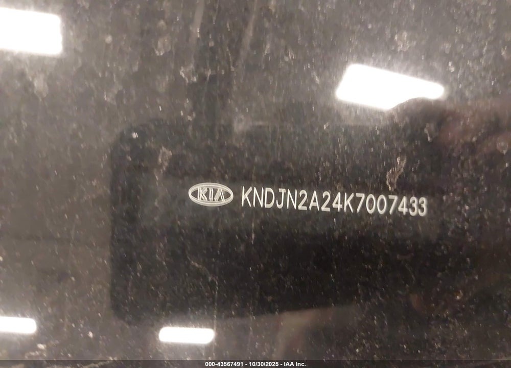 2019 KIA SOUL VIN: KNDJN2A24K7007433