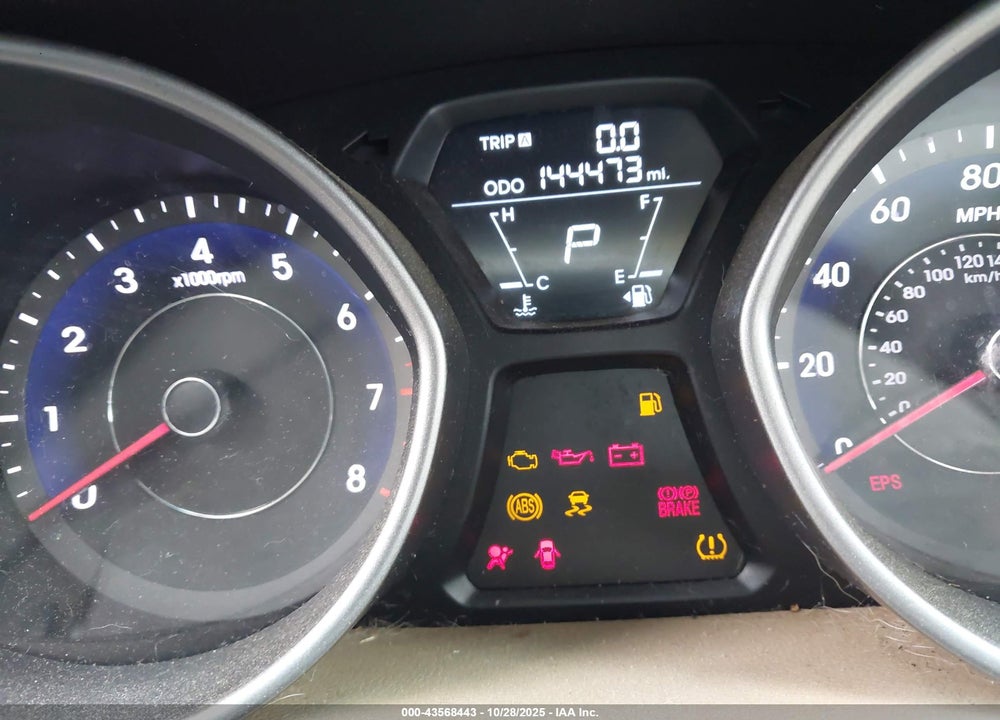 2013 HYUNDAI ELANTRA GLS VIN: 5NPDH4AE5DH271902