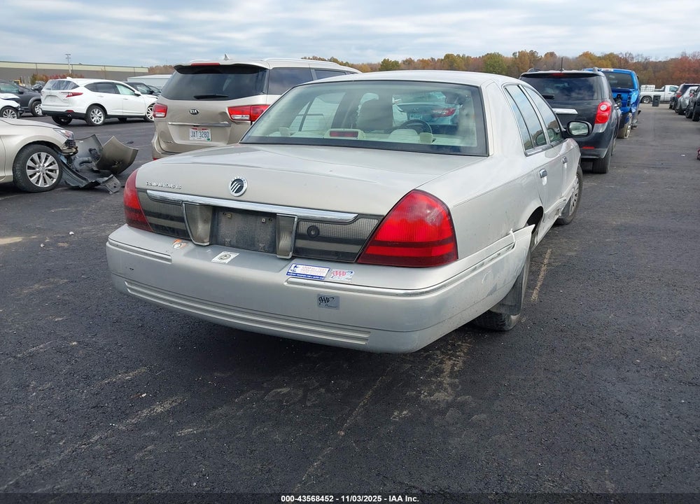 2007 MERCURY GRAND MARQUIS VIN: 2MEFM75V07X639825