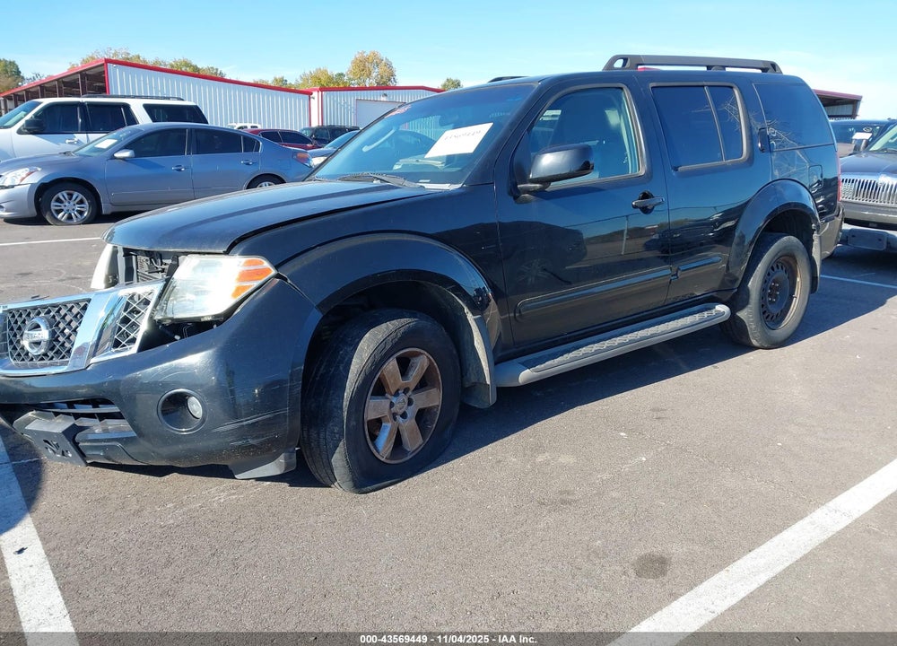2009 NISSAN PATHFINDER VIN: 5N1AR18B99C611819