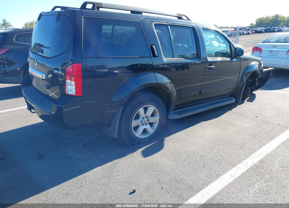 2009 NISSAN PATHFINDER VIN: 5N1AR18B99C611819