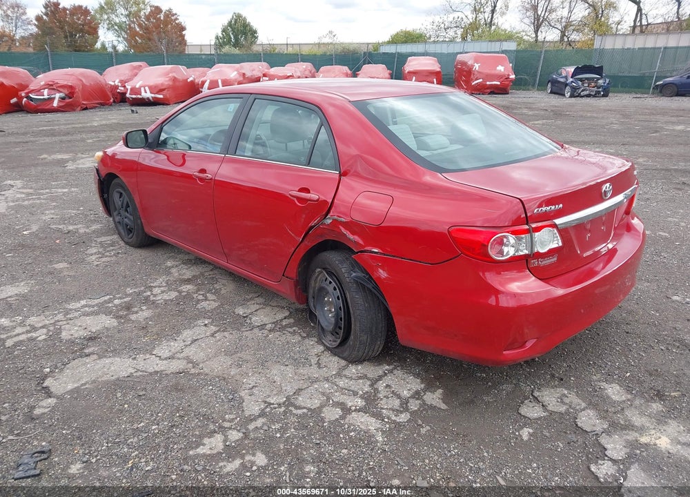 2013 TOYOTA COROLLA LE VIN: 2T1BU4EE3DC074257