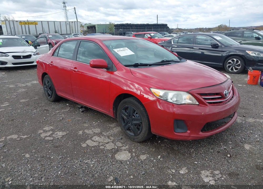 2013 TOYOTA COROLLA LE VIN: 2T1BU4EE3DC074257
