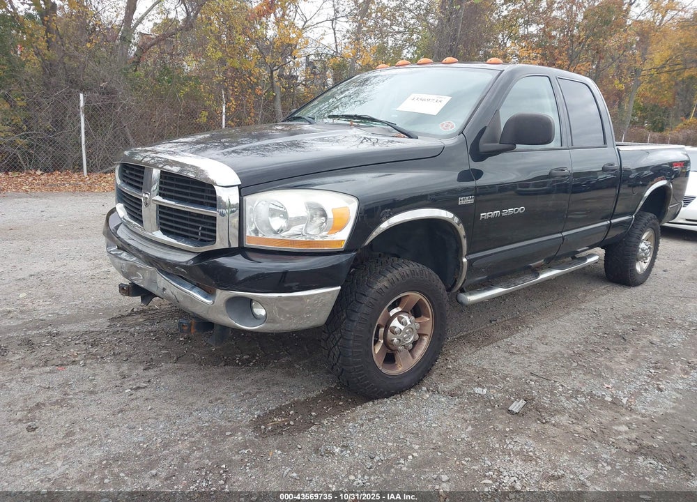2006 DODGE RAM 2500 SLT/TRX4 OFF ROAD/SPORT/POWER WAGON VIN: 3D7KS28D06G162999
