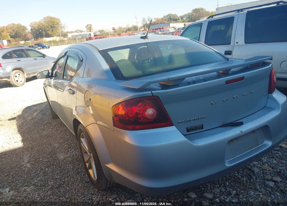 2013 DODGE AVENGER SXT VIN: 1C3CDZCG7DN526363