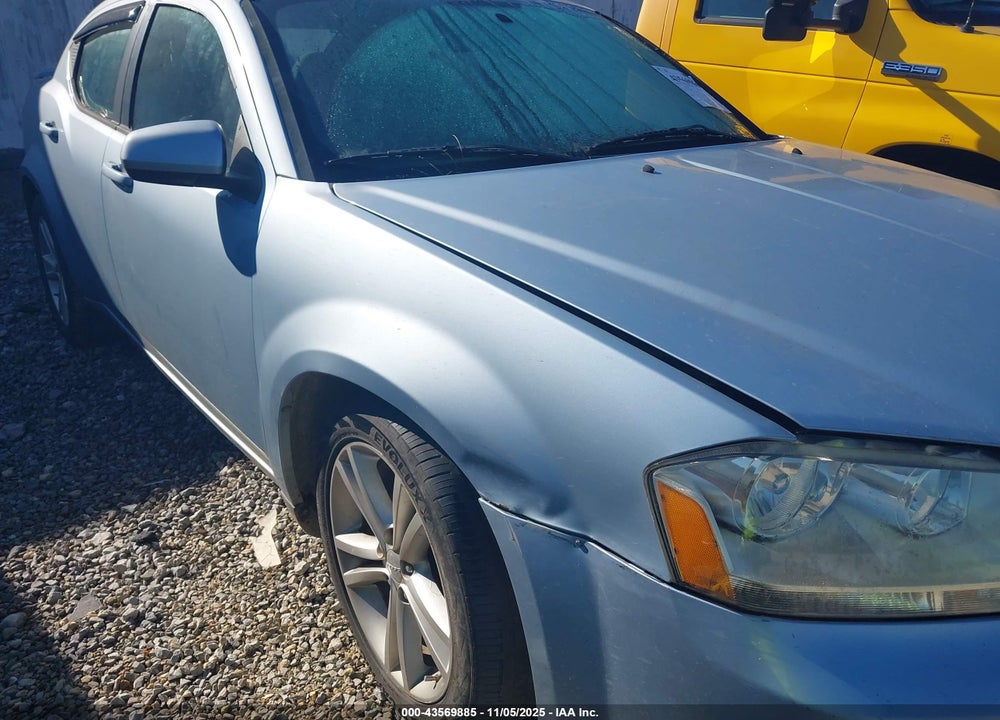 2013 DODGE AVENGER SXT VIN: 1C3CDZCG7DN526363