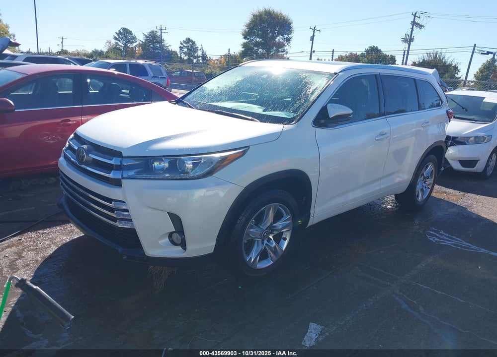 2017 TOYOTA HIGHLANDER LIMITED VIN: 5TDYZRFH5HS218017
