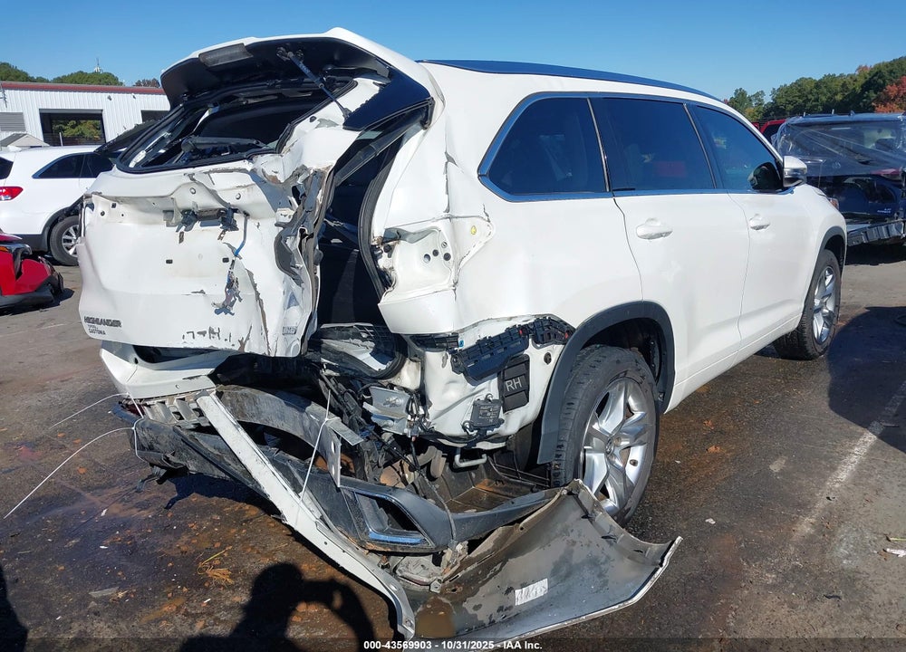 2017 TOYOTA HIGHLANDER LIMITED VIN: 5TDYZRFH5HS218017